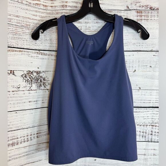 Athleta tank top Womens plus size 3X crop built in Bra D / DD conscious Purple - Picture 2 of 10